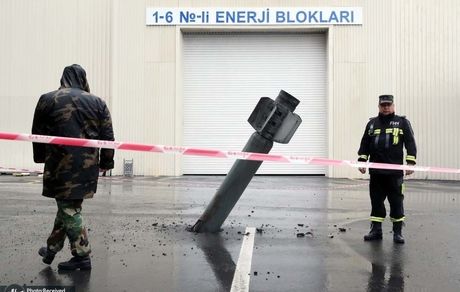 عکس| تصویری از موشک منفجر نشده در آذربایجان