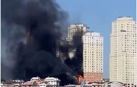 آتش سوزی مهیب در استانبول