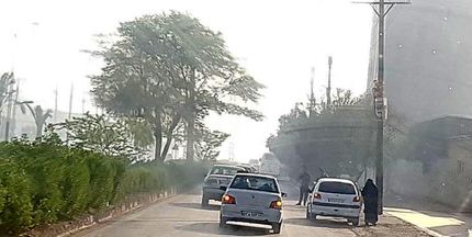 دود منتشرشده در اهواز ناشی از حریق بخش عراقی هورالعظیم است