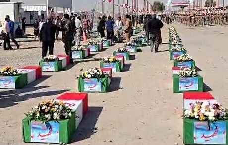 بازگشت پیکر مطهر ۸۵ شهید دفاع مقدس از اروندرود