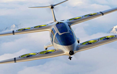 تاکسی هوایی الکتریکی با طراحی عجیب