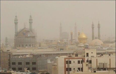 هوای قم در وضعیت ناسالم قرار گرفت