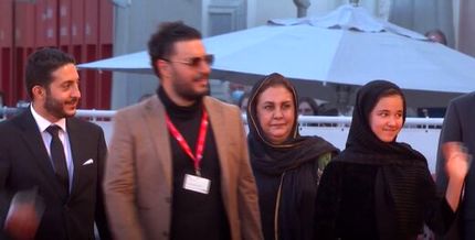 جواد عزتی و مجید مجیدی روی فرش قرمز اختتامیه ونیز/ عکس