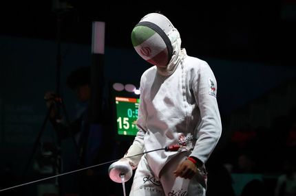 مدال برنز تیم شمشیربازی اسلحه اپه مردان ایران در بازی‌های کشورهای اسلامی 