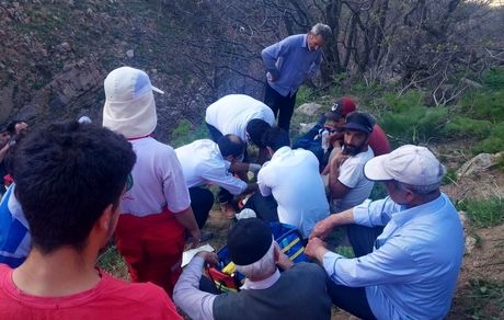 فوت ۲ تن بر اثر سقوط از ارتفاعات روستای عمقین در طارم سفلی