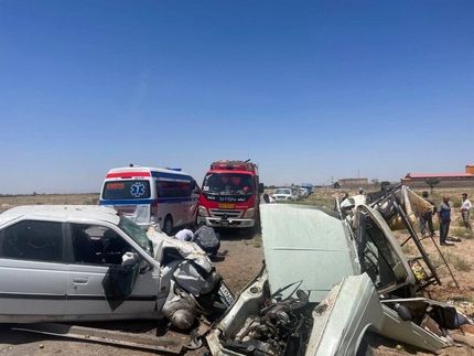 ۱۳ کشته و زخمی در دو تصادف جداگانه