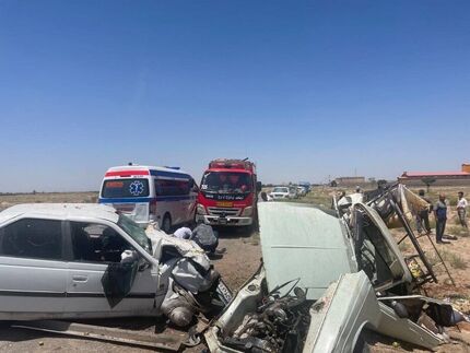۱۳ کشته و زخمی در دو تصادف جداگانه