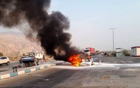 وقوع حریق پس از تصادف یک خانواده را به کام مرگ فرستاد