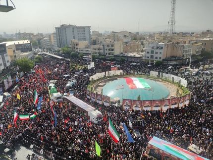وداع تهرانی‌ها با قهرمانان مقاومت