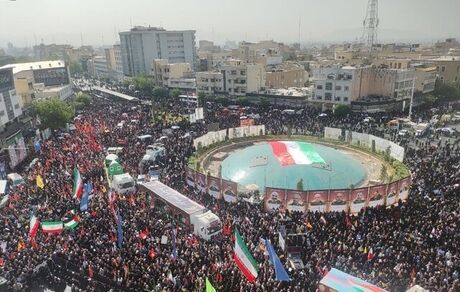 وداع تهرانی‌ها با قهرمانان مقاومت