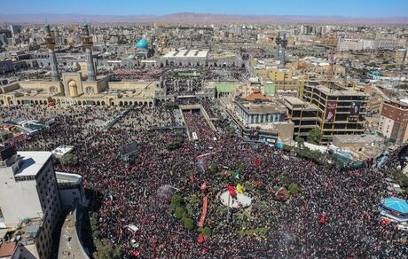 برگزاری مراسم آخرین وداع با رهبر شهید در مشهد مقدس
