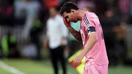 مسی مصدوم شد و پیام داد