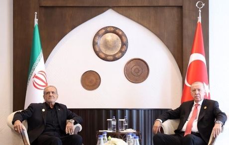 دیدار رئیس جمهور با اردوغان در حاشیه اجلاس اکو