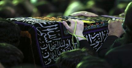 پیکر استاد فاطمی‌نیا در تهران تشییع شد