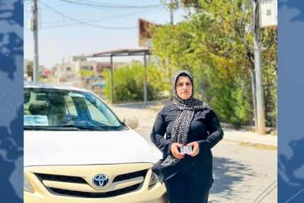 مجوز به اولین راننده تاکسی زن در اقلیم کردستان عراق