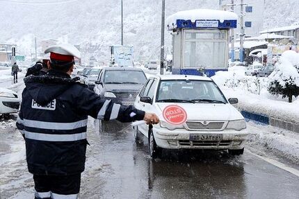 رانندگی بدون زنجیرچرخ در محورهای کوهستانی ممنوع!
