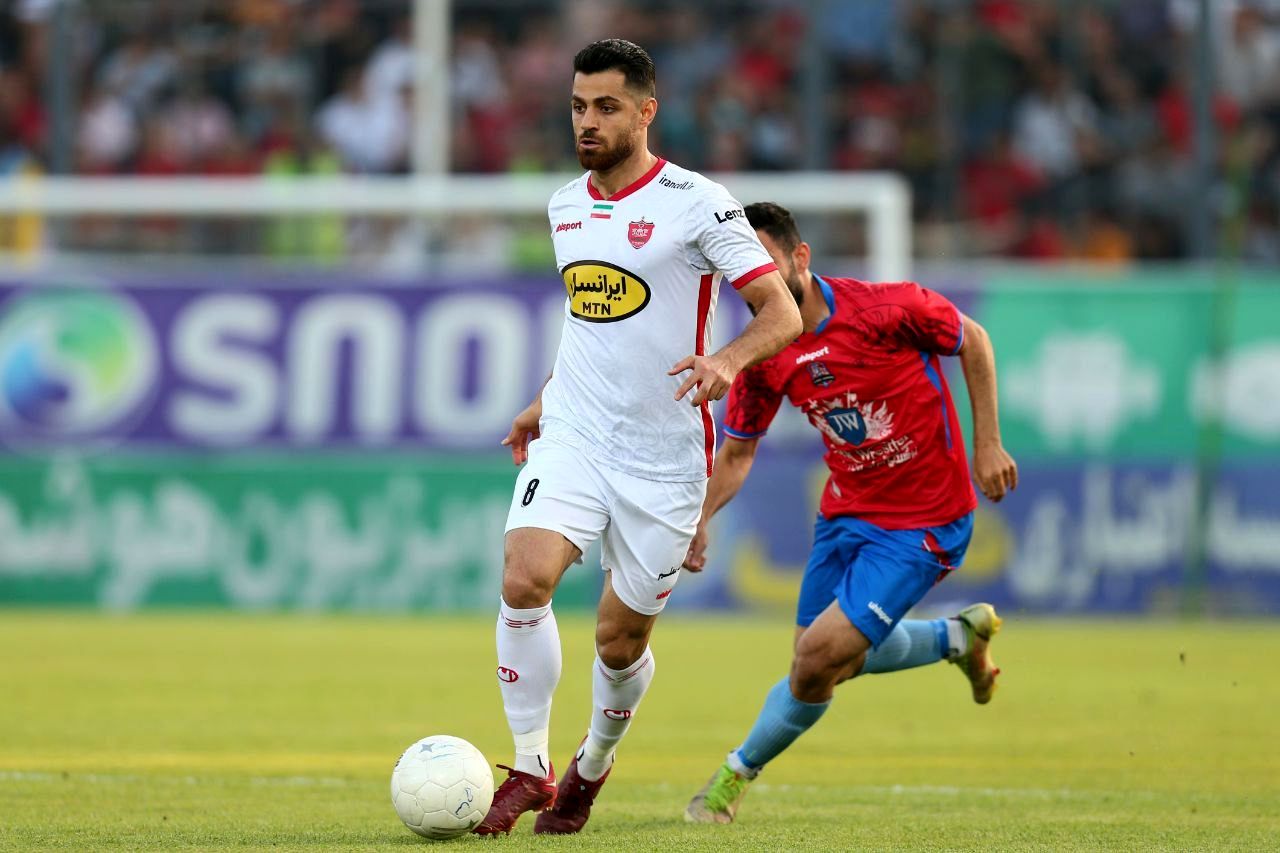 بازی پرسپولیس و نساجی و جشن قهرمانی سرخپوشان