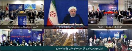 رئیس جمهور،  ۴ پروژه آبرسانی را افتتاح کرد