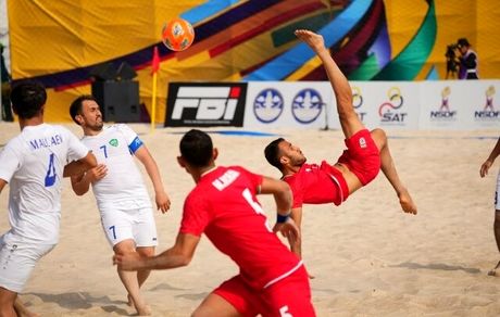 برد پرگل فوتبال ساحلی ایران مقابل ازبکستان و صعود به یک چهارم نهایی آسیا