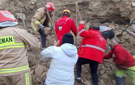جان باختن ۲ نفر در روستای قره تپه بدلیل ریزش آوار