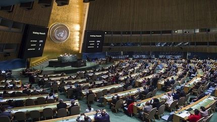 تصویب پیش نویس قطعنامه حمایت از تشکیل کشور مستقل فلسطین
