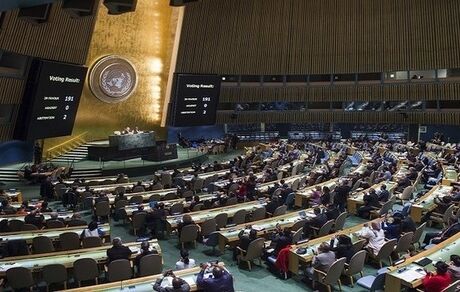 تصویب پیش نویس قطعنامه حمایت از تشکیل کشور مستقل فلسطین