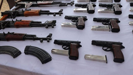 کشف ۱۶۵ قبضه سلاح جنگی طی یک هفته گذشته در مرزهای کشور