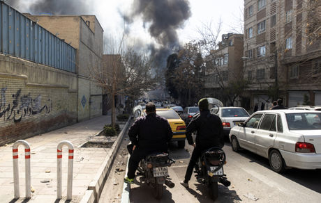 خسارت به ۱۰ خودرو  درحمله هوایی رژیم صهیونیستی به خیابان شاهین شمالی در غرب تهران