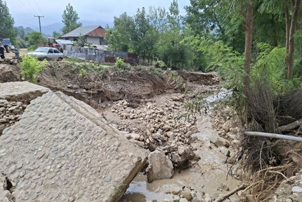 خسارت سنگین سیل و طوفان به روستاهای ساری
