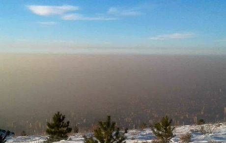 تصویری از آلودگی هوای تهران / عکس