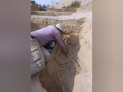 کشف اسکلت مربوط به ۴۳۰۰ پیش از میلاد در چشمه علی ری
