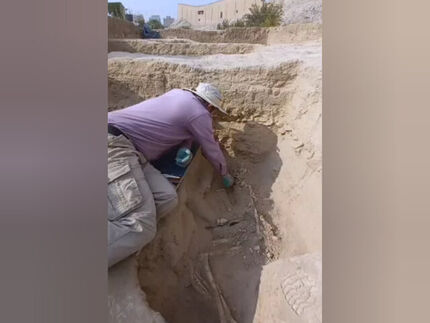 کشف اسکلت مربوط به ۴۳۰۰ پیش از میلاد در چشمه علی ری