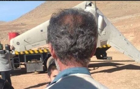 سقوط پهپادی شبیه پهپاد ایرانی سیمرغ و آمریکایی RQ-۱۷۰  در روستای میهه