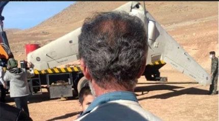 سقوط پهپادی شبیه پهپاد ایرانی سیمرغ و آمریکایی RQ-۱۷۰  در روستای میهه
