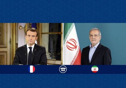 پزشکیان با مکرون رئیس جمهور فرانسه گفت و گو کرد
