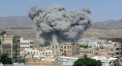 شهادت ۲۳ نفر در حمله هوایی عربستان به زندان مرکزی الحزم یمن