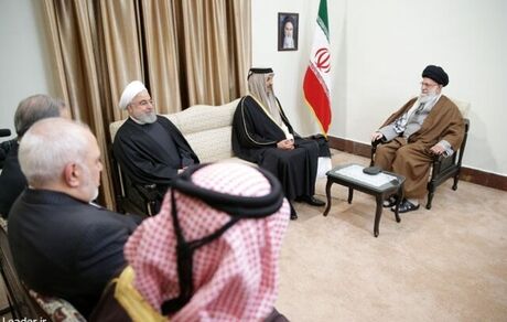 رهبر انقلاب در دیدار امیر قطر و هیئت همراه: علت وضع نامناسب منطقه فسادانگیزی آمریکا و رفقای آن است