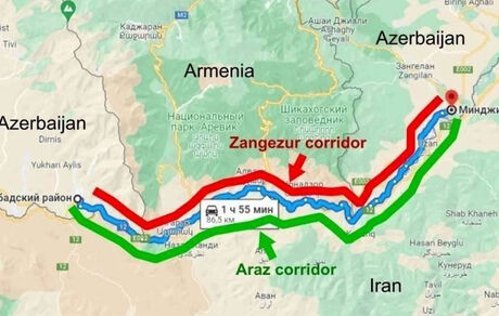 «کریدور زنگزور»، مسیر ترامپ شد! / توافق جمهوری آذربایجان و ارمنستان برای واگذاری ۹۹ ساله یک راه مهم به آمریکا!