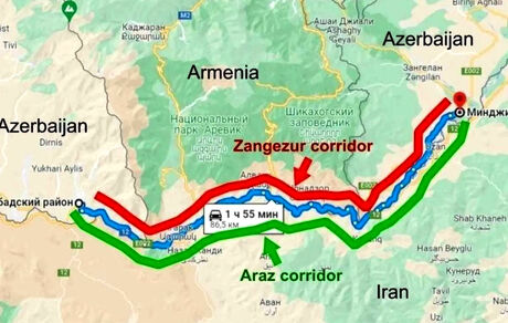 «کریدور زنگزور»، مسیر ترامپ شد! / توافق جمهوری آذربایجان و ارمنستان برای واگذاری ۹۹ ساله یک راه مهم به آمریکا!