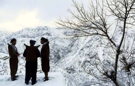 ارتفاع ۲۸ سانتی‌متر برف در زرینه دیواندره استان کردستان