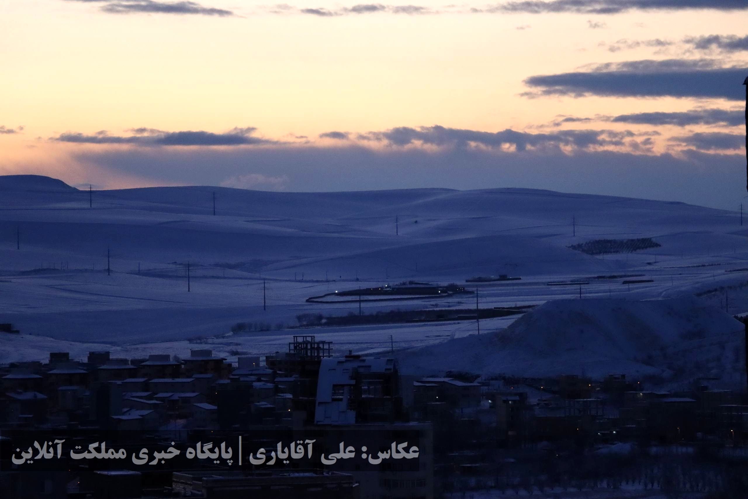 بارش برف در ارومیه