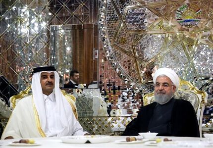 روحانی در نشست خبری مشترک با شیخ تمیم:‌ در کنار قطر خواهیم بود