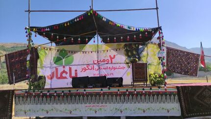 دومین جشنواره انگور در شهر ناغان چهارمحال و بختیاری برگزار شد