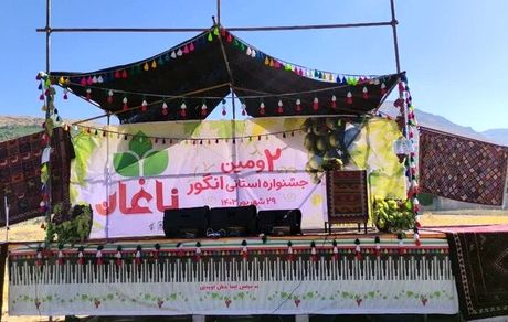 دومین جشنواره انگور در شهر ناغان چهارمحال و بختیاری برگزار شد