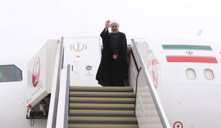 
روحانی توکیو را به مقصد تهران ترک کرد
