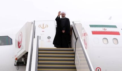 
روحانی توکیو را به مقصد تهران ترک کرد

