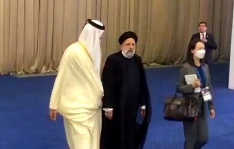 رئیس جمهور با امیر قطر دیدار کرد
