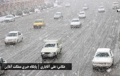 برف و باران در راه آذربایجان‌غربی