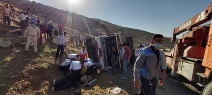 تکذیب فوت نفر سوم در حادثه واژگونی اتوبوس خبرنگاران