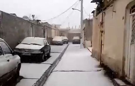 تابستان تمام نشده در برخی مناطق آذربایجان‌شرقی برق بارید